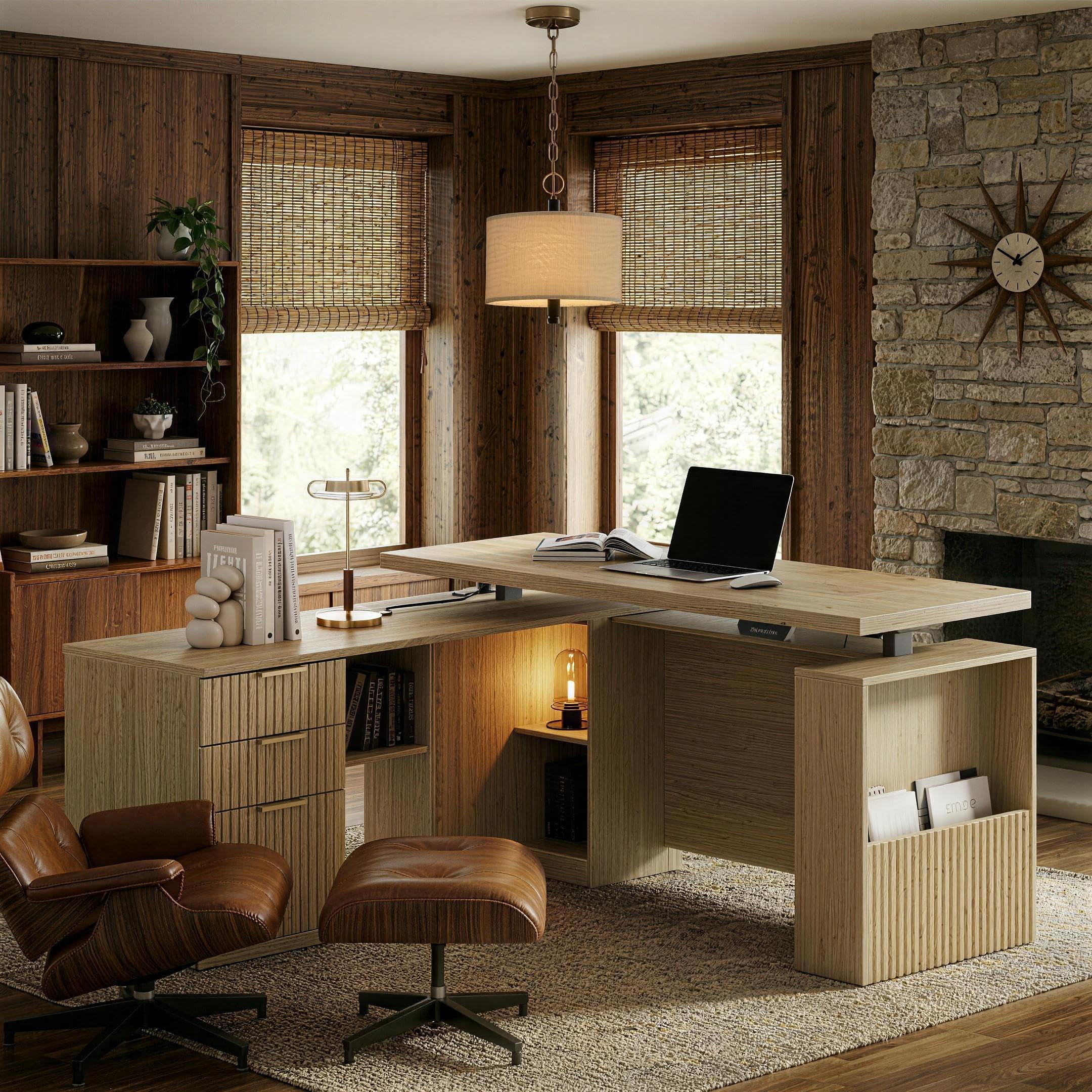 Amazon.com: 63 Inches L Shaped Standing Desk, Executive Standing